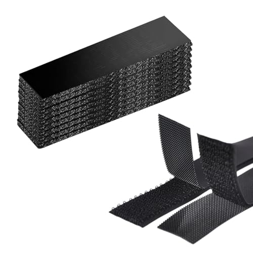 Titwaye 20 PCS Car Mat Fixing Stickers, Nylon Waterproof Non-slip Car Mat Grippers, Multifunctional Cuttable Floor Pad Fasteners, for Most Vehicles, Cushions, Sofa Pad, Carpets (Black)