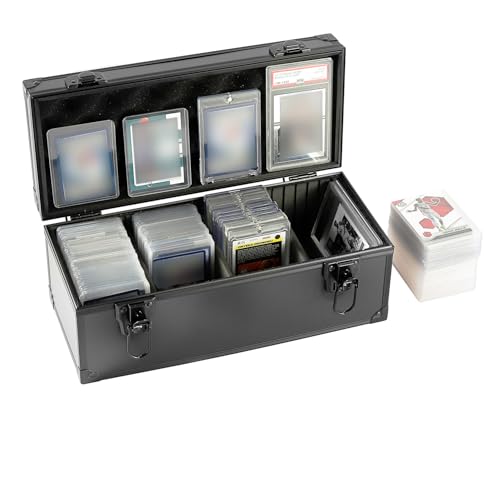 Toploaders Storage Box fits 3" x 4" 35pt Rigid Card,Trading Cards, Sports Cards,Graded Card , with3 Sponge partition (Holds 300 Toploaders) Also compatible PSA BGS Rating card