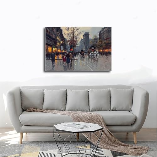 Tableau Paris Porte Saint-Denis Cortès affiche toile 30cm