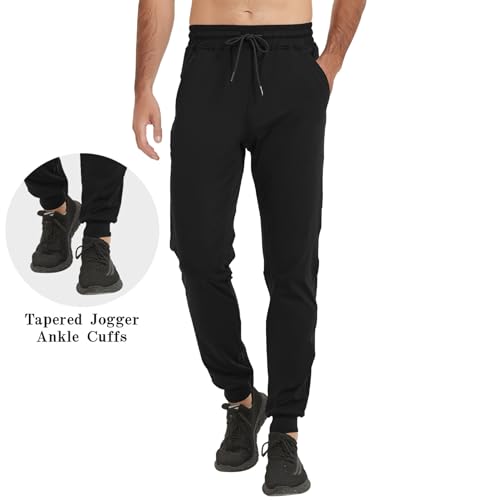Image of Tall Mens Sweatpants Extra Long Athletic Jogger Pants Zipper Pockets