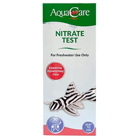 AquaCare Nitrate Liquid Test Kit, Aquarium Water Test Kit For Freshwater Fish Tanks (30 Tests) Cover