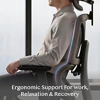 FLEXISPOT Ergonomischer Bürostuhl ErgoX Lite Schwarz – Ansicht 9