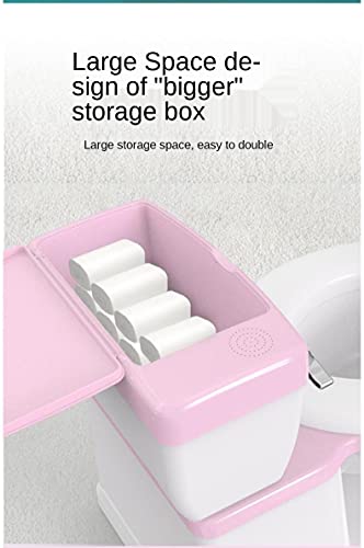 Realistisch kindertoilet voor zindelijkheidstraining, uitgerust met interactief toilethandvat, afneembaar bedpandeksel… - Afbeelding 5