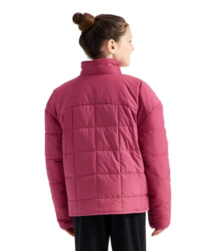 Image of THE NORTH FACE Girls Reversible Shasta Full Zip Jacket | Puffer Coat With Synthetic Insulation, Fleece Lined, Water Repellent