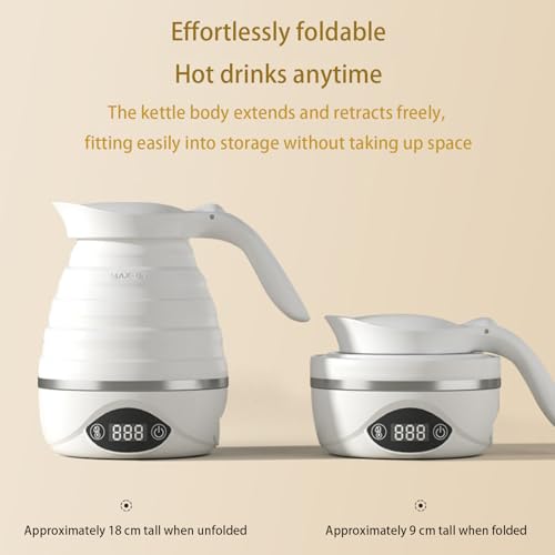 Mini tetera eléctrica plegable portátil de silicona 850W miniatura 2