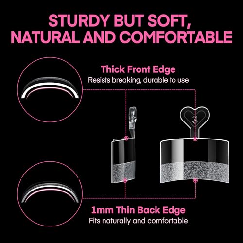Image of UNA GELLA Square Toe Nail Tips Half Cover - 15 Sizes Pre-buffed Soft Gel Fake Toe Nails Tips Square Acrylic Artificial Pedicure False Toenails for Nail Salons Extensions and DIY Nail Art 240Pcs