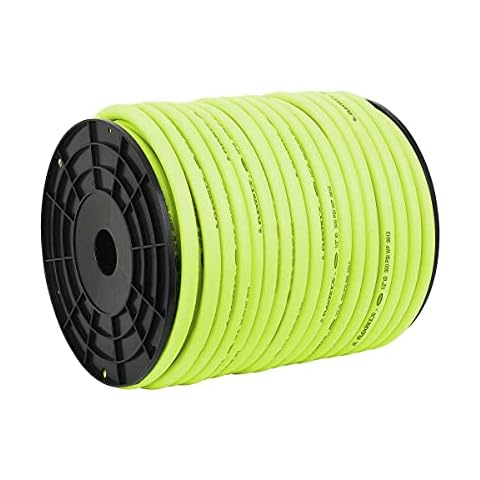 Flexzilla Pro Air Hose, Bulk Plastic Spool, 1/2 in. x 250 ft, Heavy Duty, Lightweight, Hybrid, ZillaGreen - HFZ12250YW Cover
