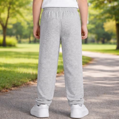 Image of Boys Grey-3 and Black-3 Cotton Blend Printed Track Pant (Pack of 2)