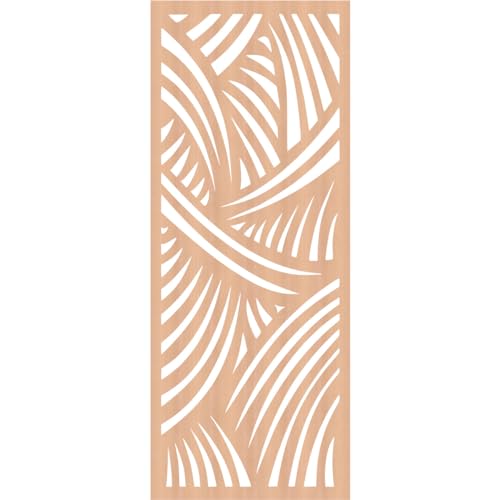 Image of 23 3 /8 inchW x 59 3 /8 inchH x 3 /8 inchT Chester Decorative Fretwork Wood Wall Panels, Alder