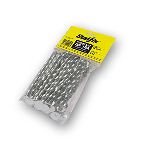 65MM STAIFIX INSOFAST 18A GALVANISED PLASTERBOARD Fixing - 20 Pack