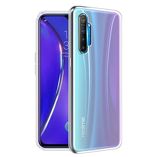 Image of Fashionury Crystal Clear Case for Realme XT | Yellowing Resistance | Transparent TPU Silicone | Raised Camera Lips | Slim Transparent Cover