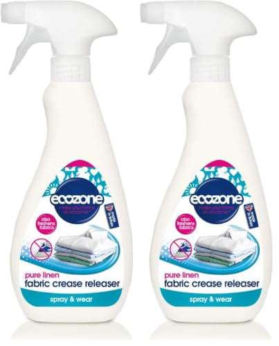 Image of Ecozone Fabric Crease Release, White,500ml (Pack of 2)