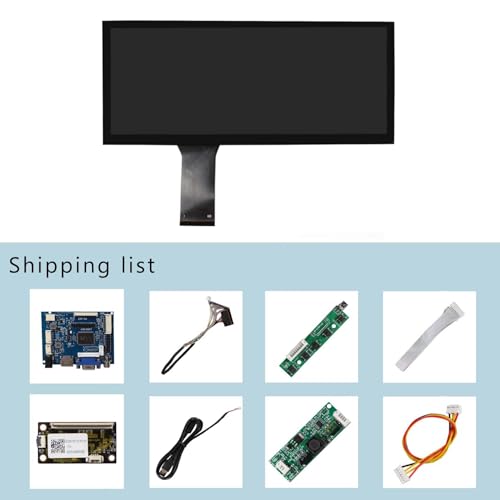 Image of VSDISPLAY 12.3 Inch Touchscreen IPS Stretched Bar LCD 1920x720 Monitor for Secondary Display,with VGA AV Controller Board VS-TY2662-V1