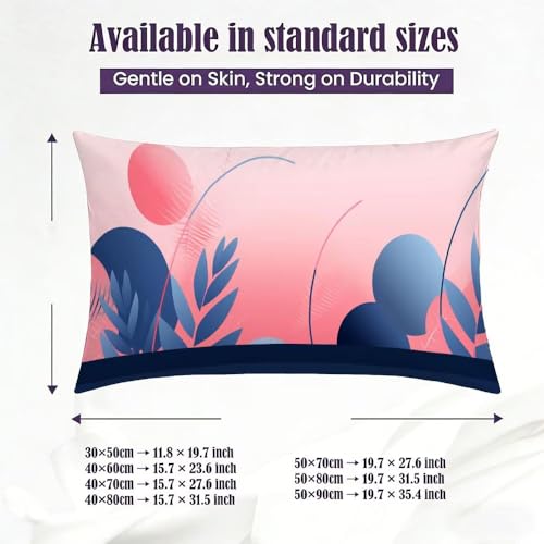 Housse de coussin extérieure imperméable anti tache rose usine rectangle 50x90 - 5