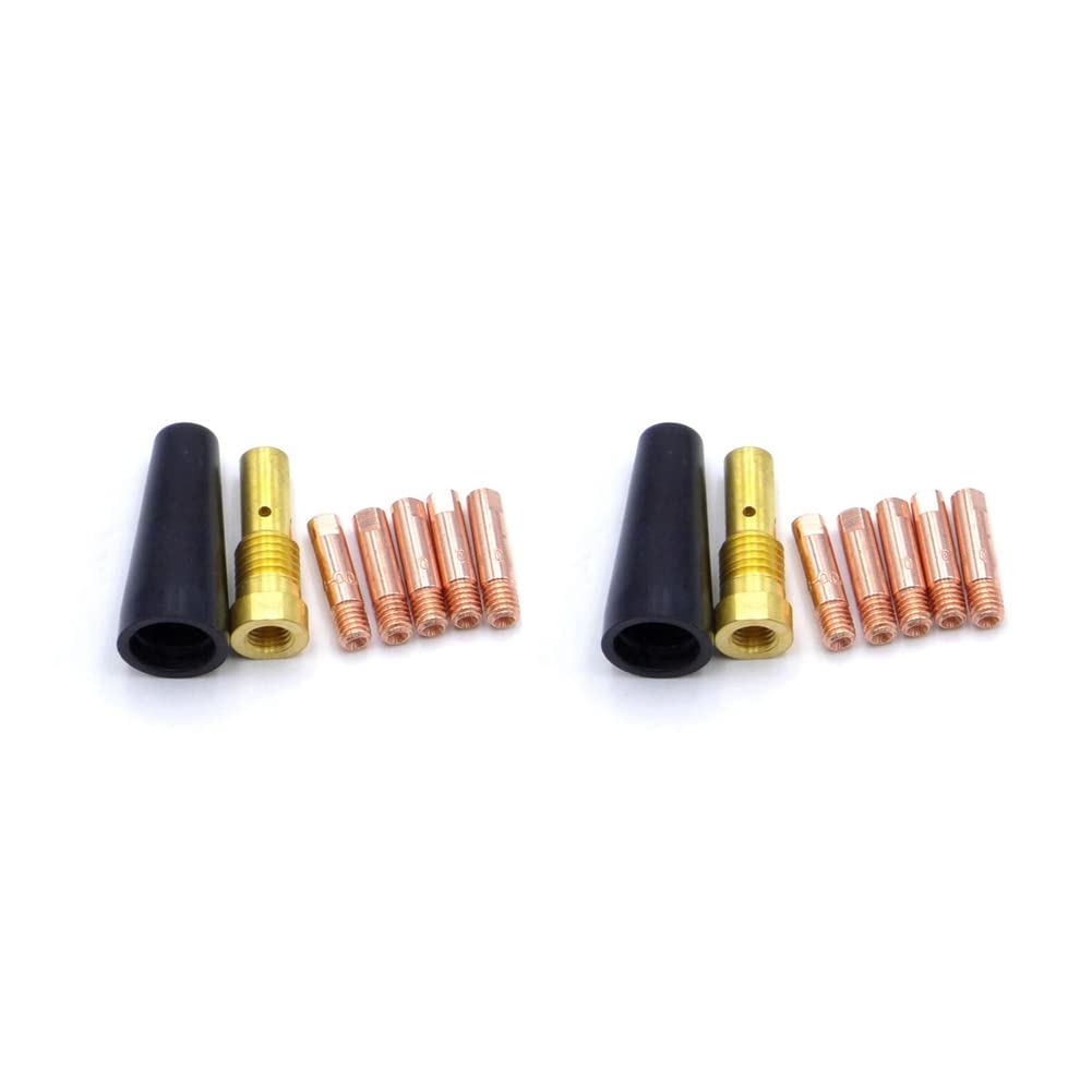 Littimoon 14PCS Gasless Nozzle Tips for FC90 Flux-Cored Wire Feed K3493-1 FC90 MIG Welder Welding Torch Welding Tip