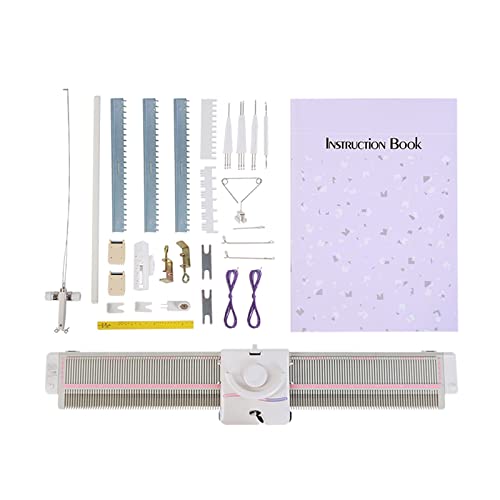 LK150 6.5mm Mid Gauge Plastic Domestic Knitting Machine Includes Yarn Needles Accessories for Adults/Kids by Walfront - Used condition - US$434.45