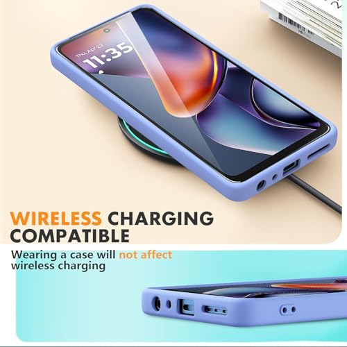 Image of VONZEE Compatible with Samsung S24 5G Case Luxury Retro Flowers Floral Clear for Magnetic Wireless Charging Case Shockproof Case PC+TPU Cute Glossy Shiny Cover for Girls Women|Official Blue