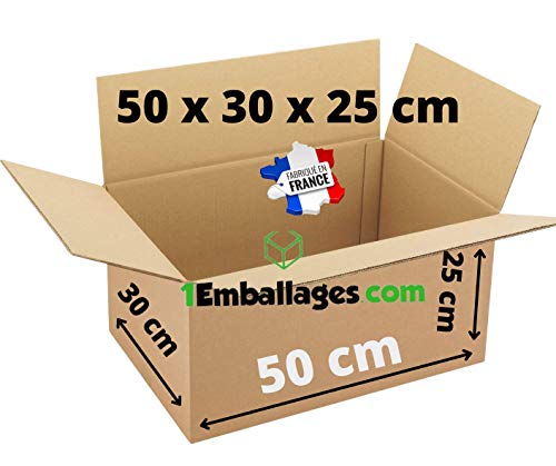 Lot de Cartons pour Déménagements 50X33X25 cm solide (10) Cover
