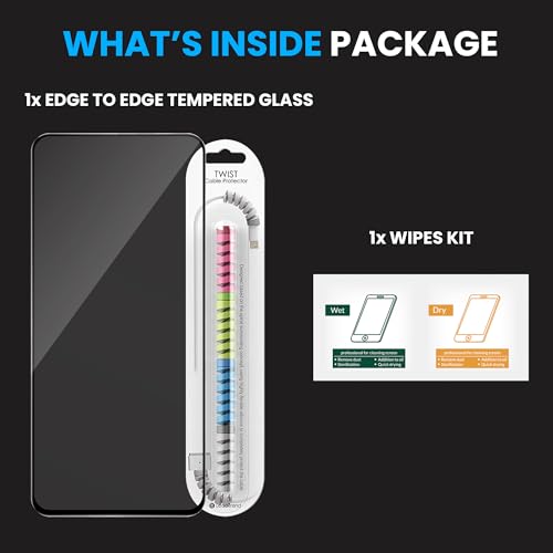 Image of ArmourPro Military Grade Gorilla Tempered Glass Screen Protector Compatible for Oppo K13 with Edge-To-Edge Protector Coverage, Cable Protector and Easy Installation kit (6.67 Inch)