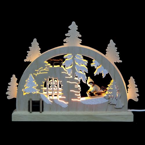 Arche de Noé Mini LED Michael Müller Hiver Campagne 23x15cm