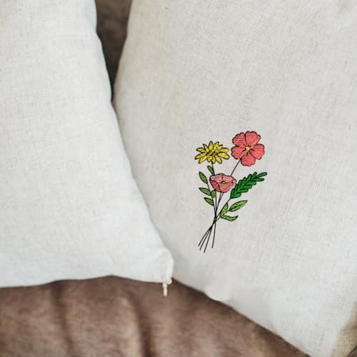 BEUNITONE Estabilizadores solúveis em água de flores para bordado – Papel de bordado com padrão de f