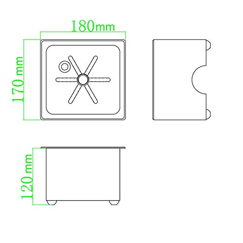 YBB Sink Glass Rinser,Faucet Bar Glass Rinser,Bottle Washer,Kitchen Sink Accessories,Metal Washer,Kitchen Sink Accessories,Kitchen Sink Cup Rinser - Thumbnail 5