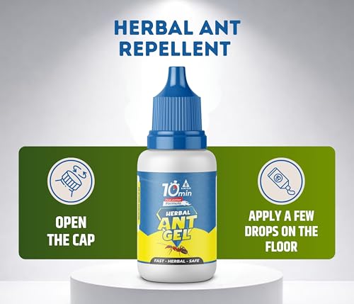 Image of Amish Herbal Ant Gel Pack of 5 | 10 Min Max Bait Formula | Powerful Organic Repellent & Cleaner | Removes Red, Rekha, Laxman, Antox Pests | Natural Dawa Protector for Home & Kitchen