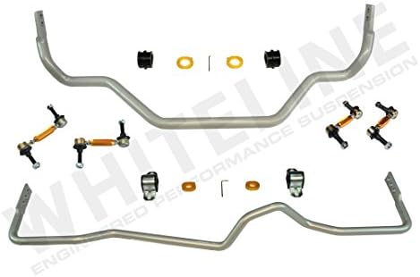 Whiteline BNK006 Front and Rear Suspension Stabilizer Bar Kit Compatible with 03-09 G35, 350Z