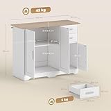 Zoom IMG-2 homcom credenza cucina mobile con Zoom IMG-2 homcom credenza cucina mobile con