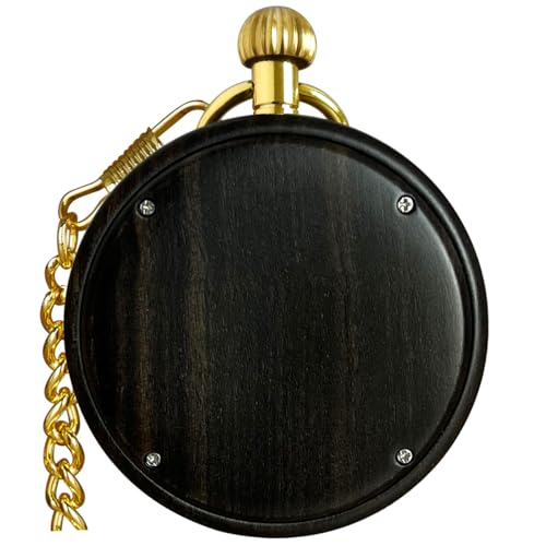 Image of Vintage Quartz Pocket Watches for Men with Chains, Analog Pocket Watch for Women, Gifts for Dad /Grandpa Gifts for Him for Birthday