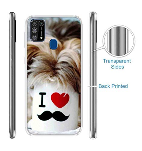 Image of Amazon Brand - Solimo TPU Designer Multicolor Moustache Vector Printed Soft Back Case Mobile Cover For Samsung Galaxy M31 / M31 Prime / F41