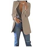 Women's Blazers Business Casual Work Office Open Front Lapel Slim Cardigan Blazer Jacket