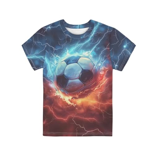 Image of Xhuibop Kids T Shirts for Boys Size 3-16 Girls Short Sleeve Sportswear Active Tops