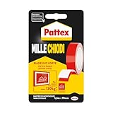 Pattex Millechiodi Tape, Nastro biadesivo extra forte per applicazioni permanenti, Nastro ...