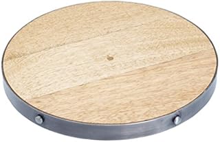 KitchenCraft Industrial Kitchen Round Wooden Trivet / Teapot Stand, 20 cm (8")