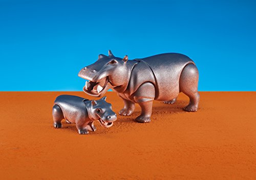 Preisvergleich Produktbild 6421 - PLAYMOBIL - Nilpferd mit Baby (Folienverpackung)