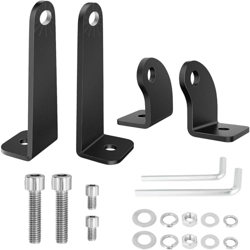 Light Bar Mounts Mounting Bracket, 4PCS Universal Side Mounted Brackets Kit for Single Row LED Light...