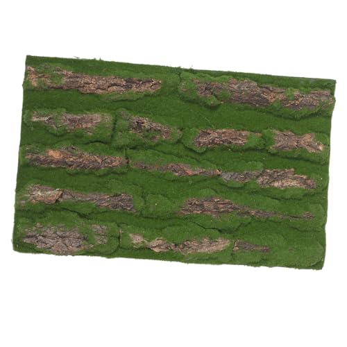 Happyyami Realistic Reptile Background Decor Delicate Bark Board for Aquarium Indoor Garden