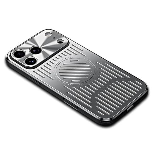 DDBE iPhone 17 Pro 用 ケース MagSafe対応 アルミ合金 マグネット搭載 あいふおん17 Pro カバー カメラレンズ一体型保護 スマホ冷却 放熱 アイフォン 17 Pro スマホケース 全面保護 薄型 耐衝撃 衝撃吸収 指紋防止