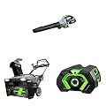 EGO POWER+ 56V Lithium-ion 650CFM Variable-Speed Turbo Cordless Leaf Blower with 21-Inch Cordless Peak Power Snow Blower