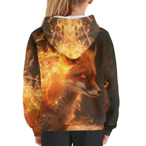 Image of GLUDEAR Teen Boys Girls Novelty Animal Galaxy Hoodies Sweatshirts Pullover