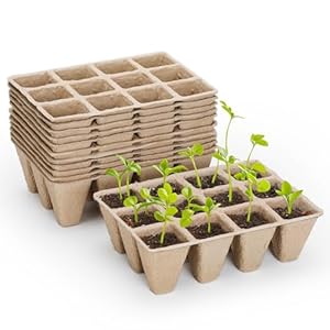 GOTVUGE 10er Pack Abbaubare Anzuchtschalen