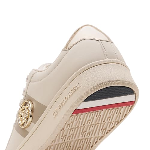 Image of U.S. POLO ASSN. Emery 3.0 Nude Sneakers Shoes with Premium Upper