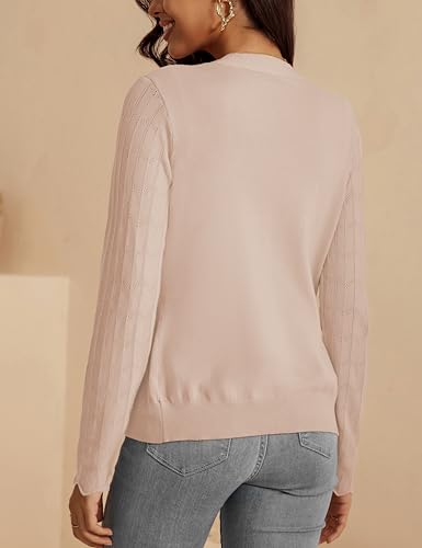 Image of VOIANLIMO Womens Cardigan Lightweight Open Front Knit Long Sleeve Cardigans Sweaters for Women