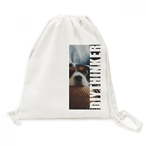 Sac à dos chien paresseux en toile sentimentale pour amoureux des bêtes