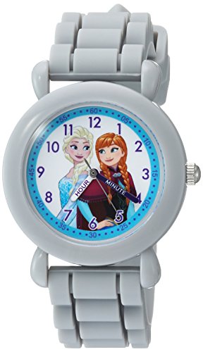 Disney Girls Frozen Quartz Plastic and Silicone Casual Watch, Color:Grey (Model: WDS000133) (B01MFFF2XO) Amazon Price History, Amazon Price Tracker