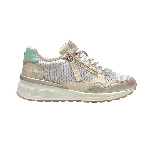 Carmela - Zapatillas Casual Cuero para: Mujer Color: Oro Talla: 38