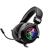 Headset Gamer Fone de Ouvido Over-ear Haiz Hz-k20 Preto Com Luz Led