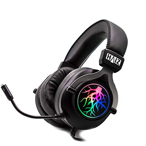 Headset Gamer Fone de Ouvido Over-ear Haiz Hz-k20 Preto Com Luz Led