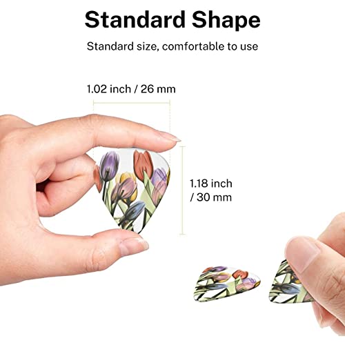 Tulip Scape Lot de 6 médiators pour guitare acoustique, guitare électrique, basse, ukulélé – fins, moyens et épais. - Les Beatles, Paul McCartney, John Lennon, RIngo Starr, George Harrison Tulip Scape Lot de 6 médiators pour guitare acoustique, guitare électrique, basse, ukulélé – fins, moyens et épais. – Image 8